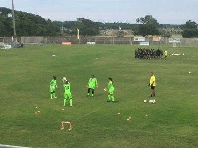 Jamaica goalkeepers training